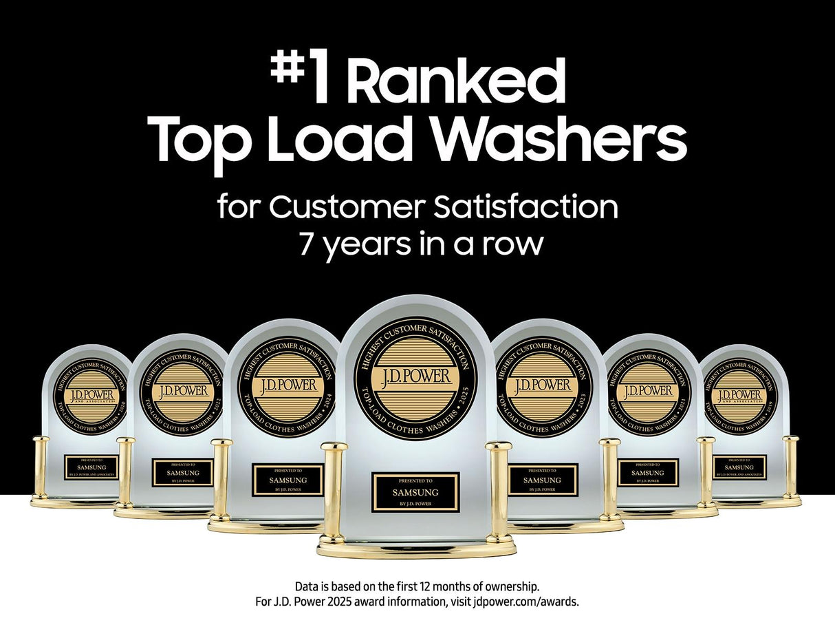4.6 cu. ft. Large Capacity Smart Top Load Washer with ActiveWave™ Agitator and Active WaterJet in Brushed Black