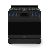 36 Inch Professional Lp Range With Tilt Panel Touch Control In Black/navy Blue Gordon Ramsay Series