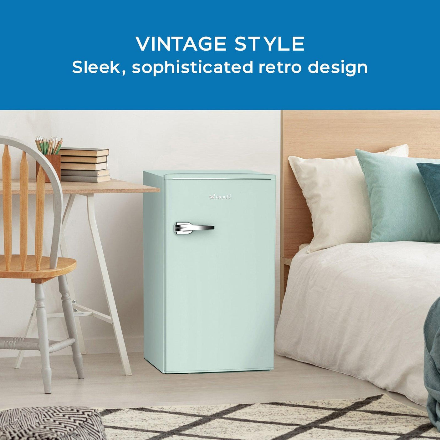 Avanti 3.0 Cu. Ft. Retro Compact Refrigerator - Seafoam Green