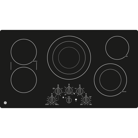 GE Profile™ 36" Built-In Knob Control Cooktop