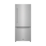 30 Inch Bottom Freezer Refrigerator In Stainless Steel