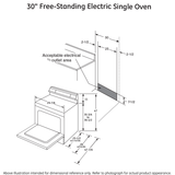 GE® 30" Free-Standing Electric Convection Range