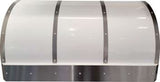 36" 600 CFM Standard Wall Mount Range Hood White