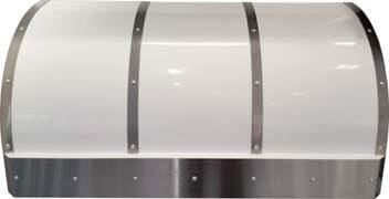 48" 600 CFM Standard Wall Mount Range Hood White