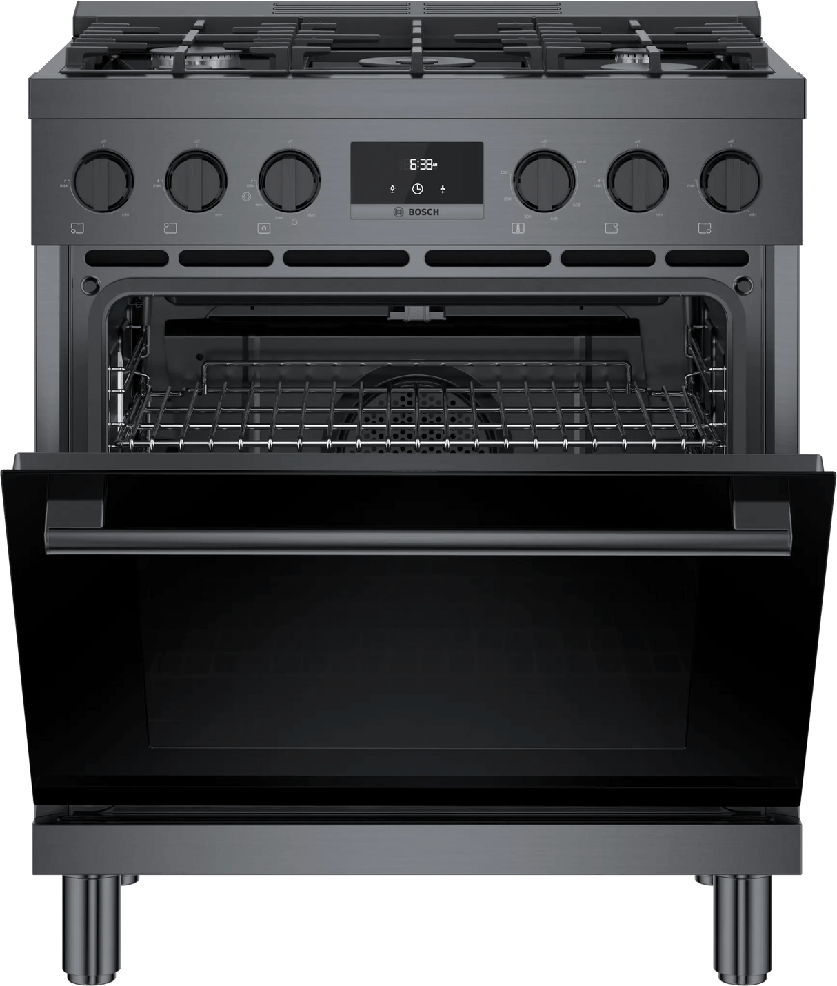 800 Series Gas Freestanding Range 30" Black Stainless Steel