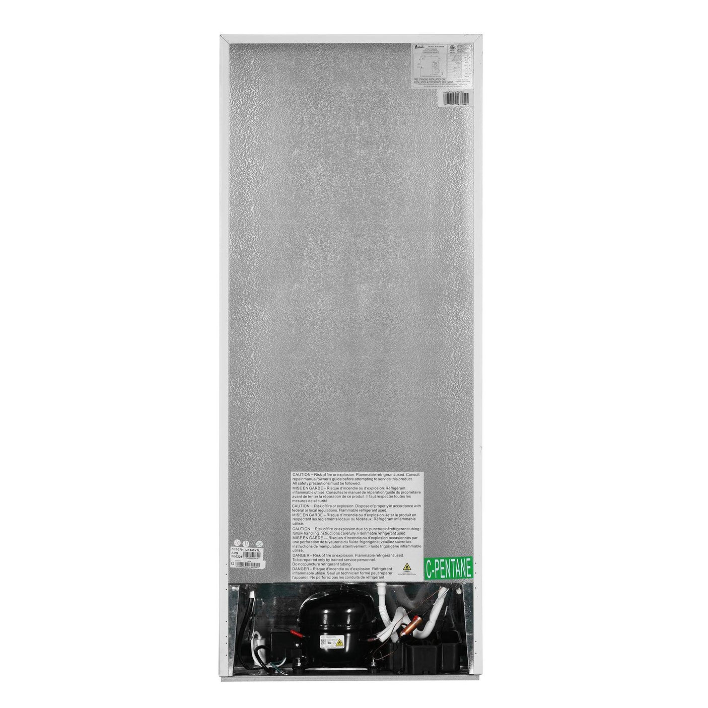 Avanti 10.0 Cu. Ft. Apartment Size Refrigerator - Stainless Steel