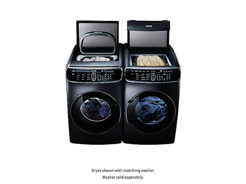 7.5 cu. ft. Smart Electric Dryer with FlexDry™ in Black Stainless Steel