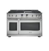 Monogram 48" Dual-Fuel Professional Range with 4 Burners, Grill, and Griddle (Natural Gas)