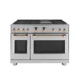 Café™ 48" Dual-Fuel Commercial-Style Range with 6 Burners and Griddle (Natural Gas)