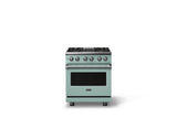 30"W. Dual Fuel Range (Finish: Splash, Trim: Polished Chrome, Fuel: Natural Gas)