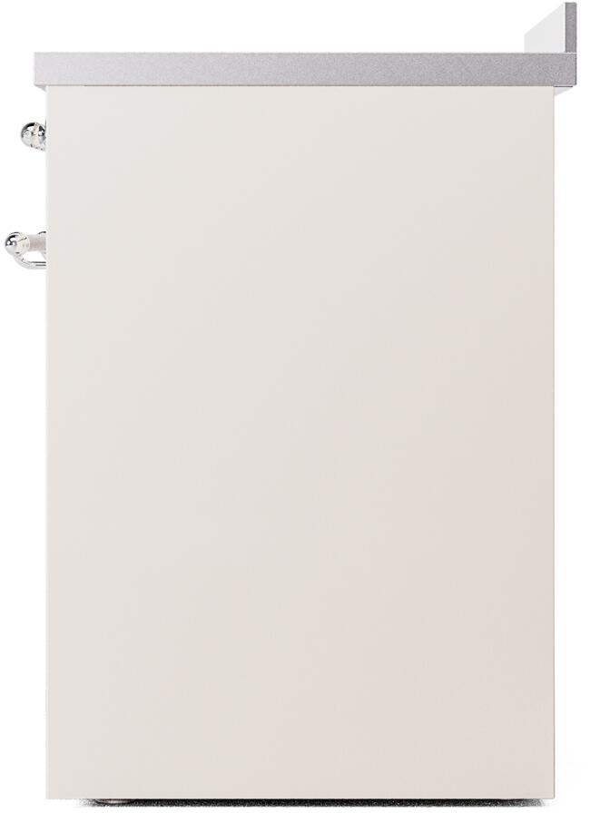 Nostalgie II 30 Inch Electric Freestanding Range in Antique White with Chrome Trim