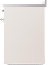 Nostalgie II 30 Inch Electric Freestanding Range in Antique White with Chrome Trim