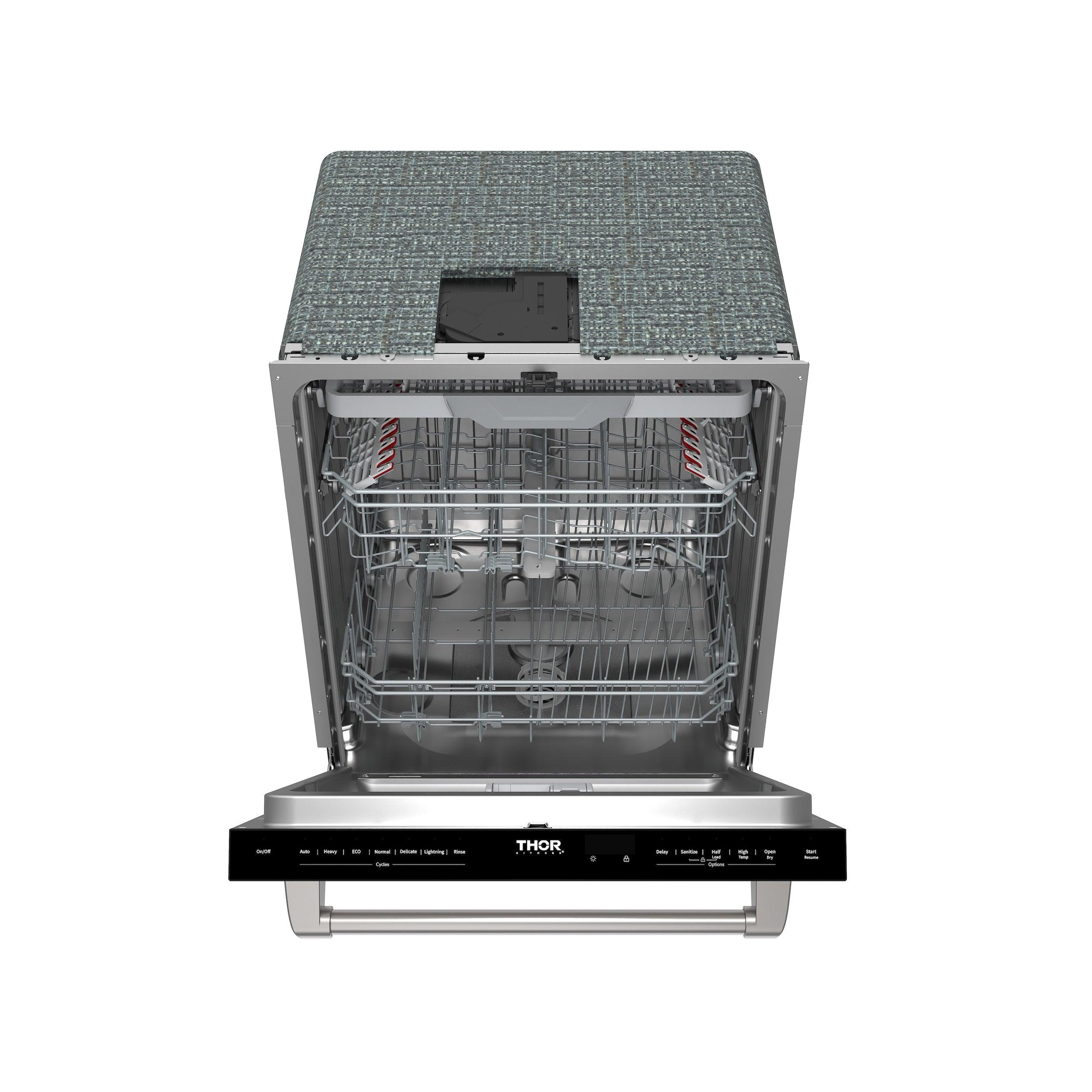 24-inch Built-in Dishwasher With Open Dry and 7 Cycle In Stainless Steel