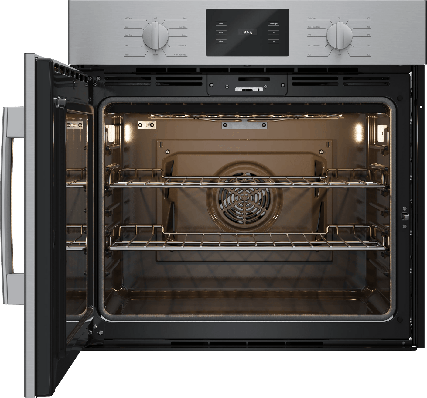 500 Series Single Wall Oven 30" Left SideOpening Door, Stainless Steel
