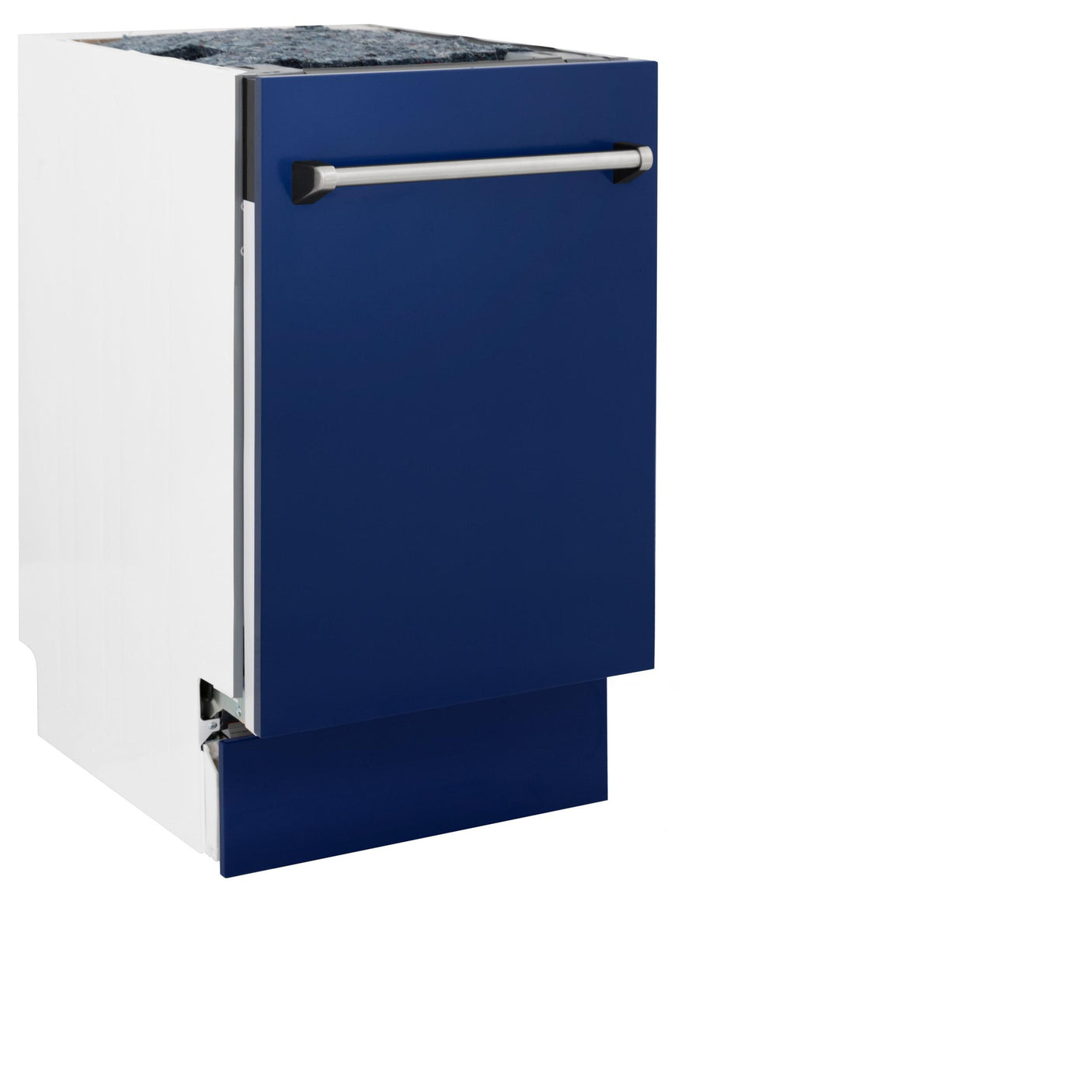 ZLINE 18" Tallac Series 3rd Rack Top Control Dishwasher with Traditional Handle, 51dBa [Color: Blue Gloss]