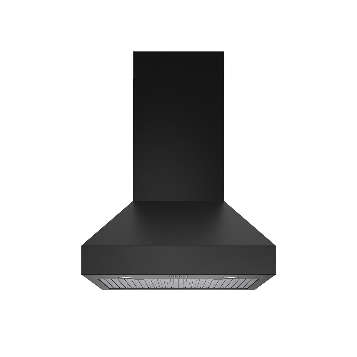 30" Professional Wall Mount Pyramid Range Hood In Black