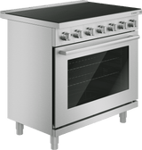 500 Series, Induction freestanding range cooker, 36'', Stainless steel