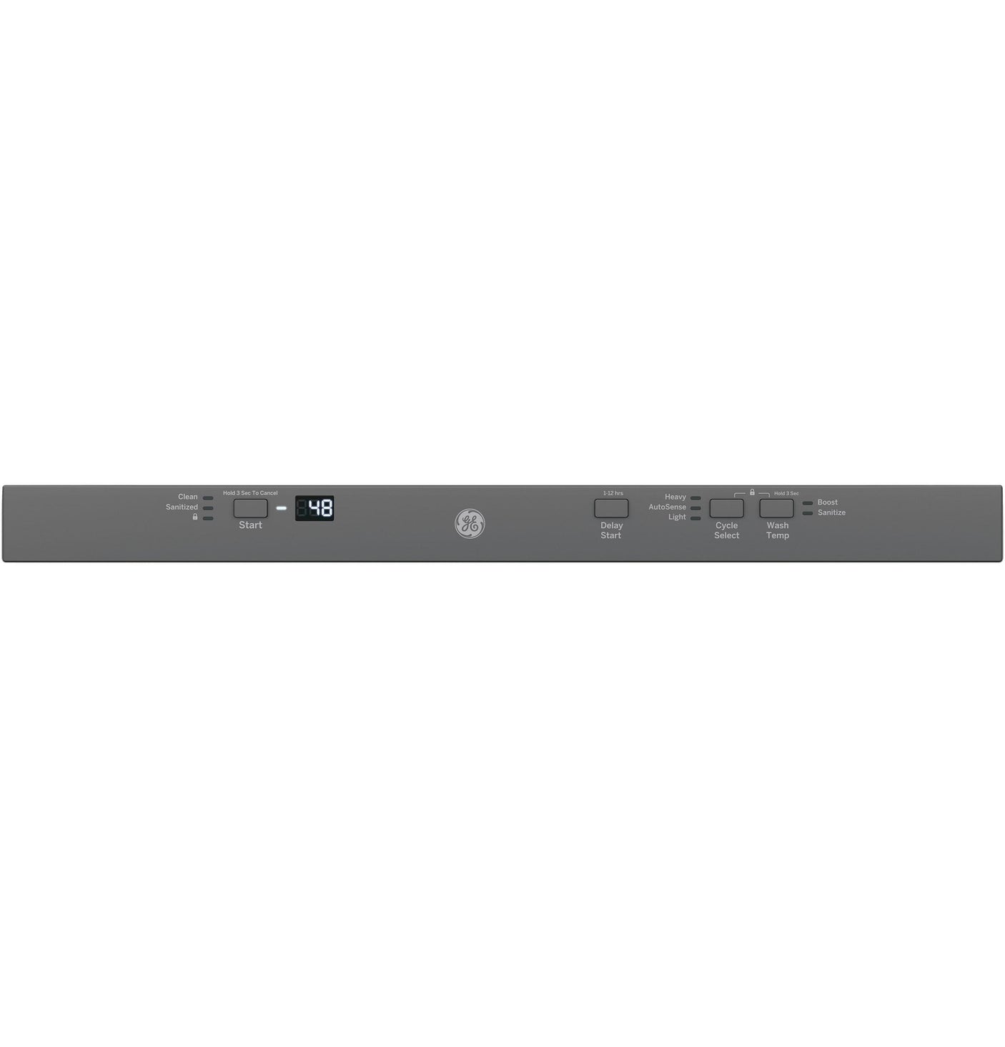 GE® ENERGY STAR® ADA Compliant Stainless Steel Interior Dishwasher with Sanitize Cycle