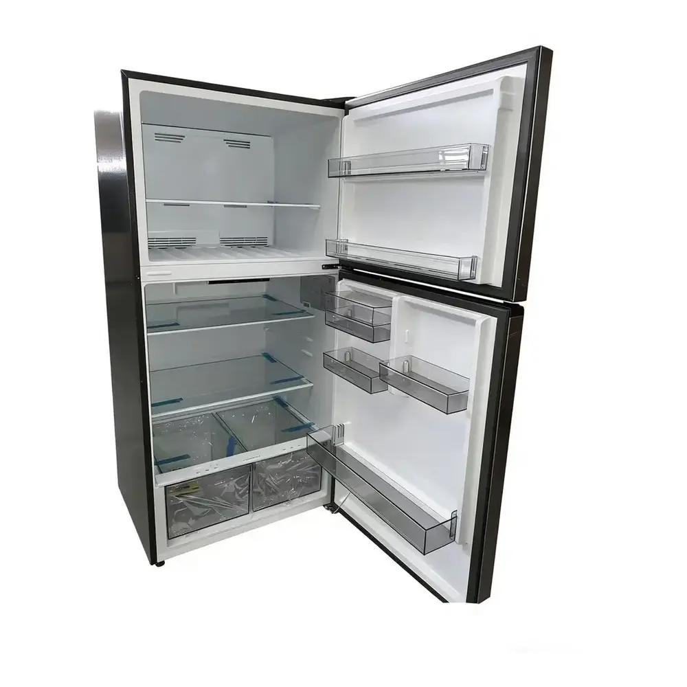 Verona VEFTF3324RSL 33 inch Top Freezer Refrigerator with 24 cu. ft. Total Capacity, Reversible Doors, Recessed Handle, Energy Star (Stainless Steel Look)