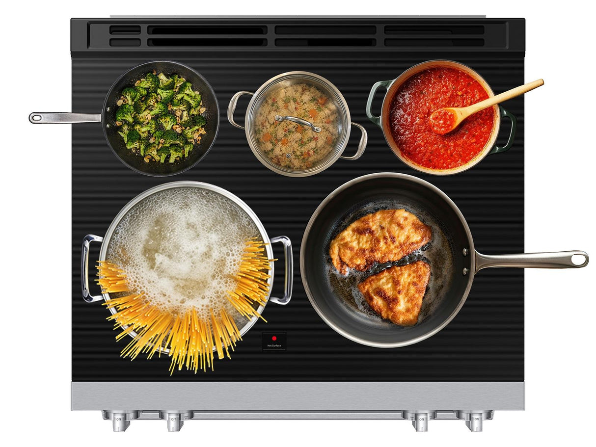 Bespoke Smart Slide-in Electric Range Flex Duo™ Oven  Pro Style Design  Dual True Convection