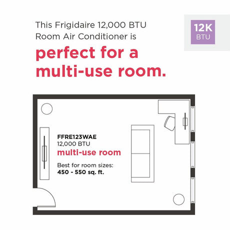 12,000 BTU Window-Mounted Room Air Conditioner