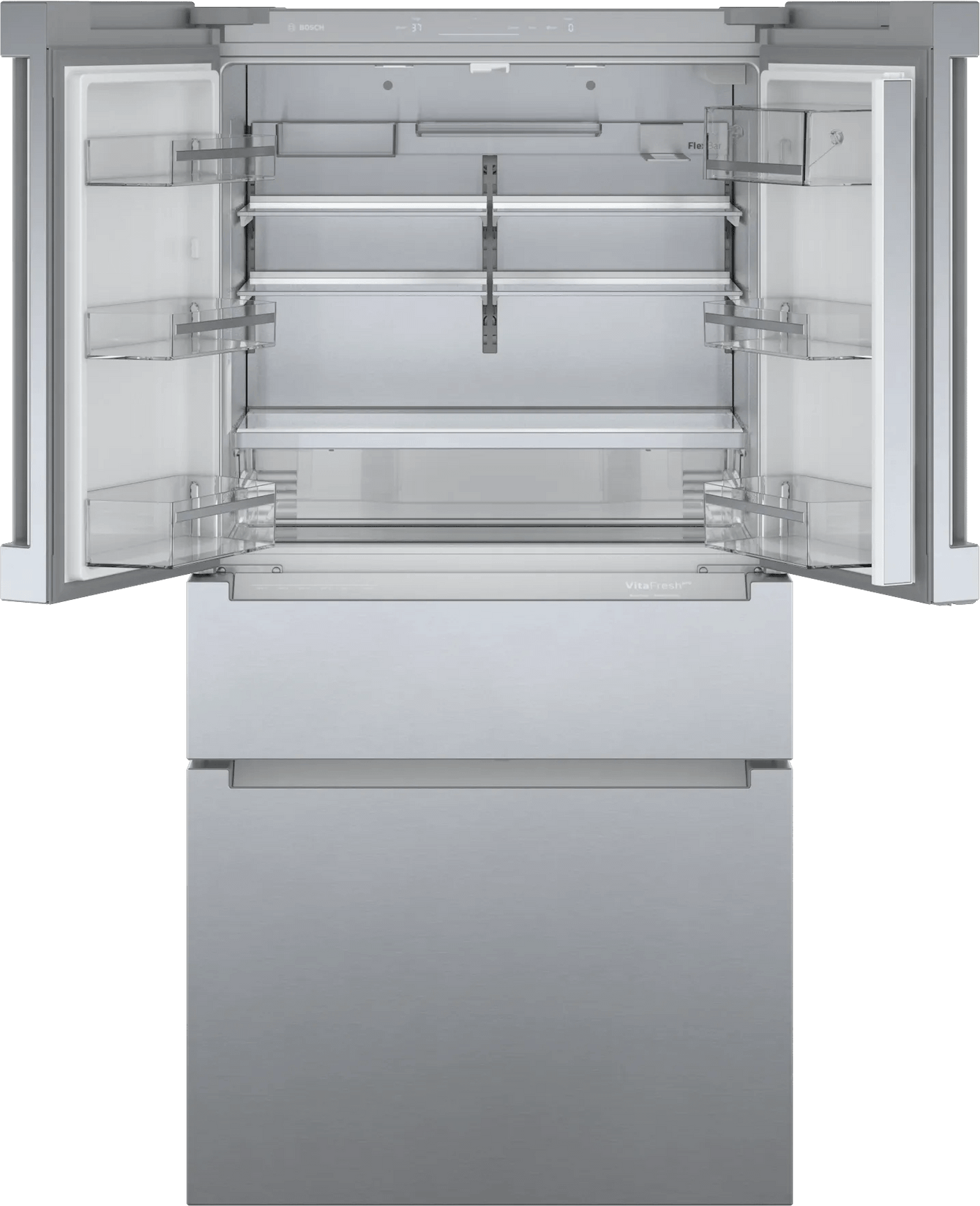 800 Series French Door Bottom Mount Refrigerator 36" Stainless steel (with anti-fingerprint)