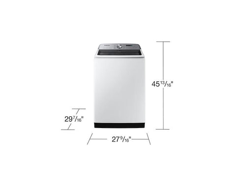 5.4 cu. ft. Smart Top Load Washer with Pet Care Solution and Super Speed Wash in White