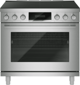 800 Series, Induction freestanding range cooker, 36'', Stainless steel