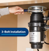 GE DISPOSALL® 1/2 HP Continuous Feed Garbage Disposer Corded
