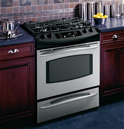 GE Profile 30" Slide-In Gas Range