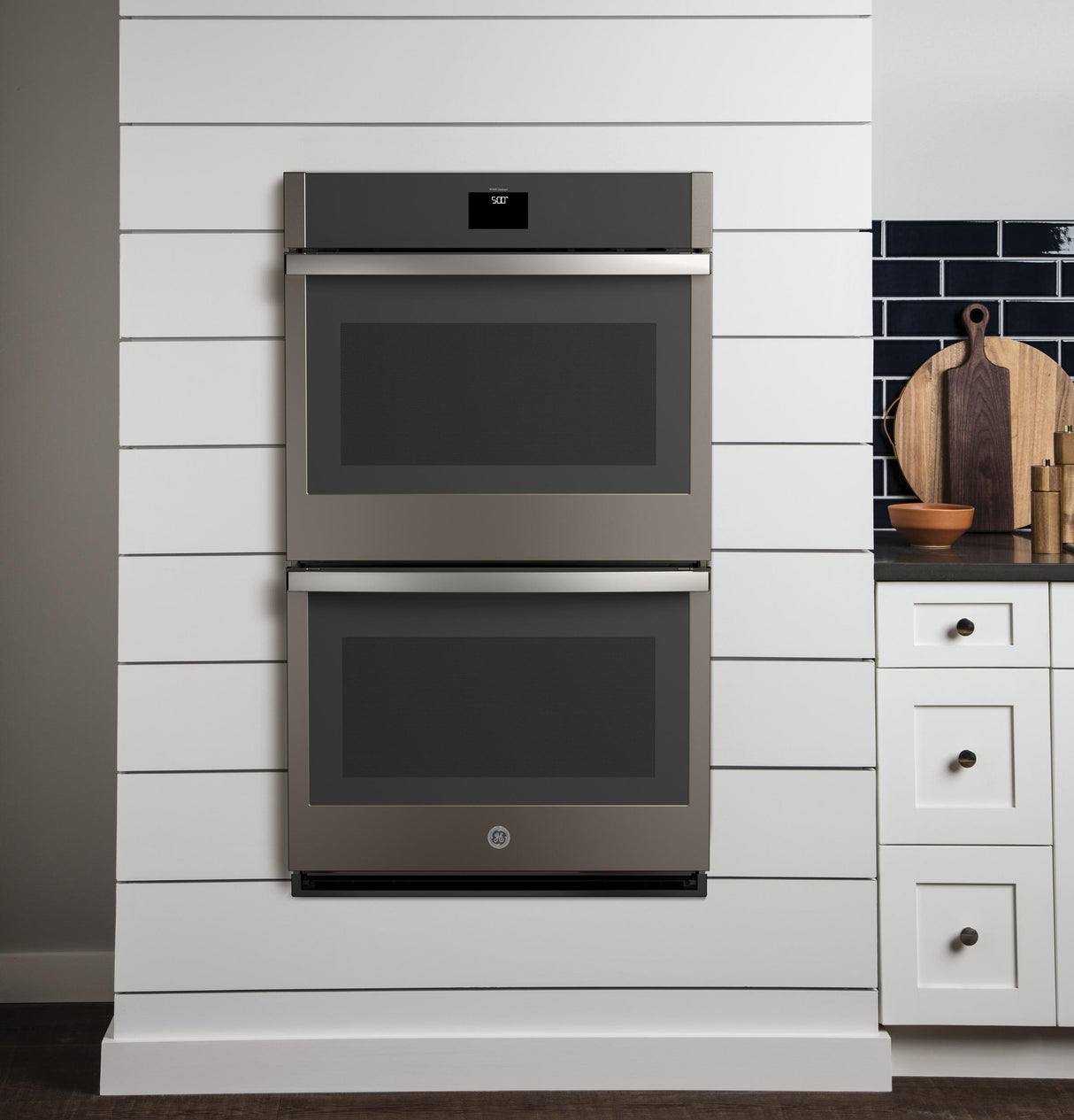 GE® 30" Smart Built-In Self-Clean Convection Double Wall Oven