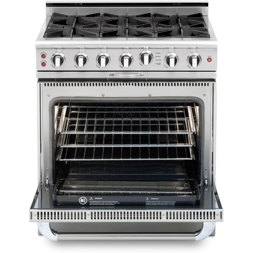 36" Gas Self Clean Range w/ Rorisserie in Oven, 6 Burners