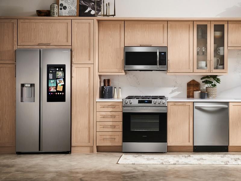 22 cu. ft. Counter Depth Side-by-Side Refrigerator with Touch Screen Family Hub™ in Stainless Steel