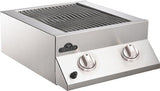 Built-In Flat Top Grill Head Stainless Steel Dual Burner