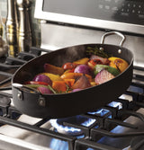 GE Profile™ Series 30" Free-Standing Gas Double Oven Convection Range