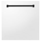 ZLINE 24" Autograph Edition Monument Dishwasher Panel in White Matte (DPMTZ-WM-24) [Color: Matte Black]
