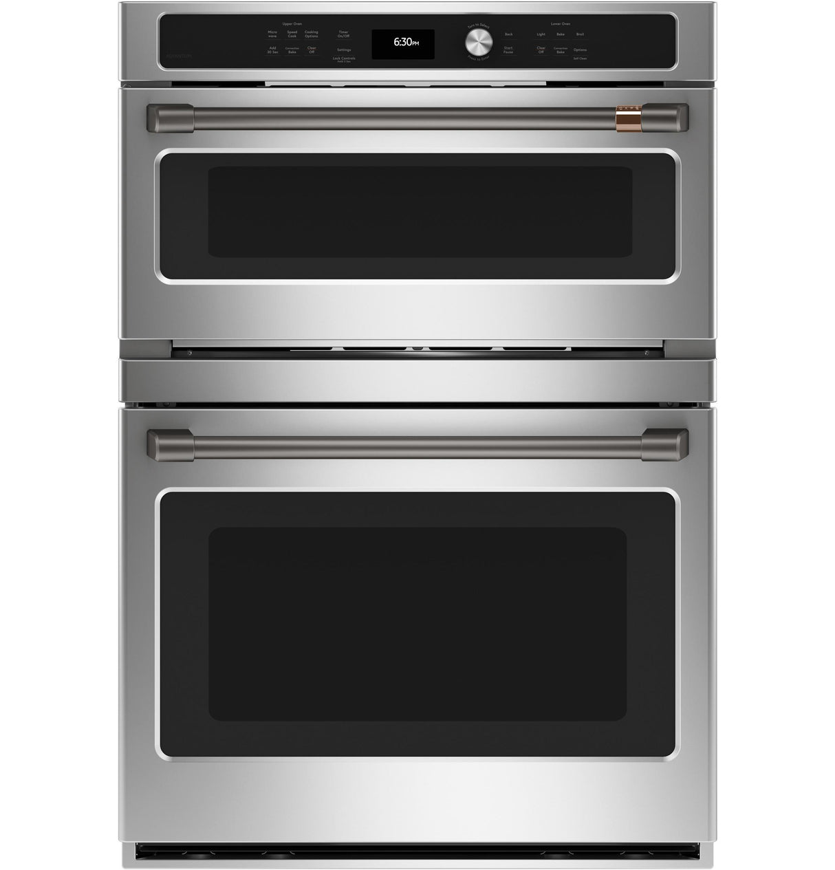 Café™ 2 - 30" Double Wall Oven Handles - Brushed Black