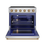 36 Inch Professional Electric Range In Stainless Steel/bronze  Gordon Ramsay Series