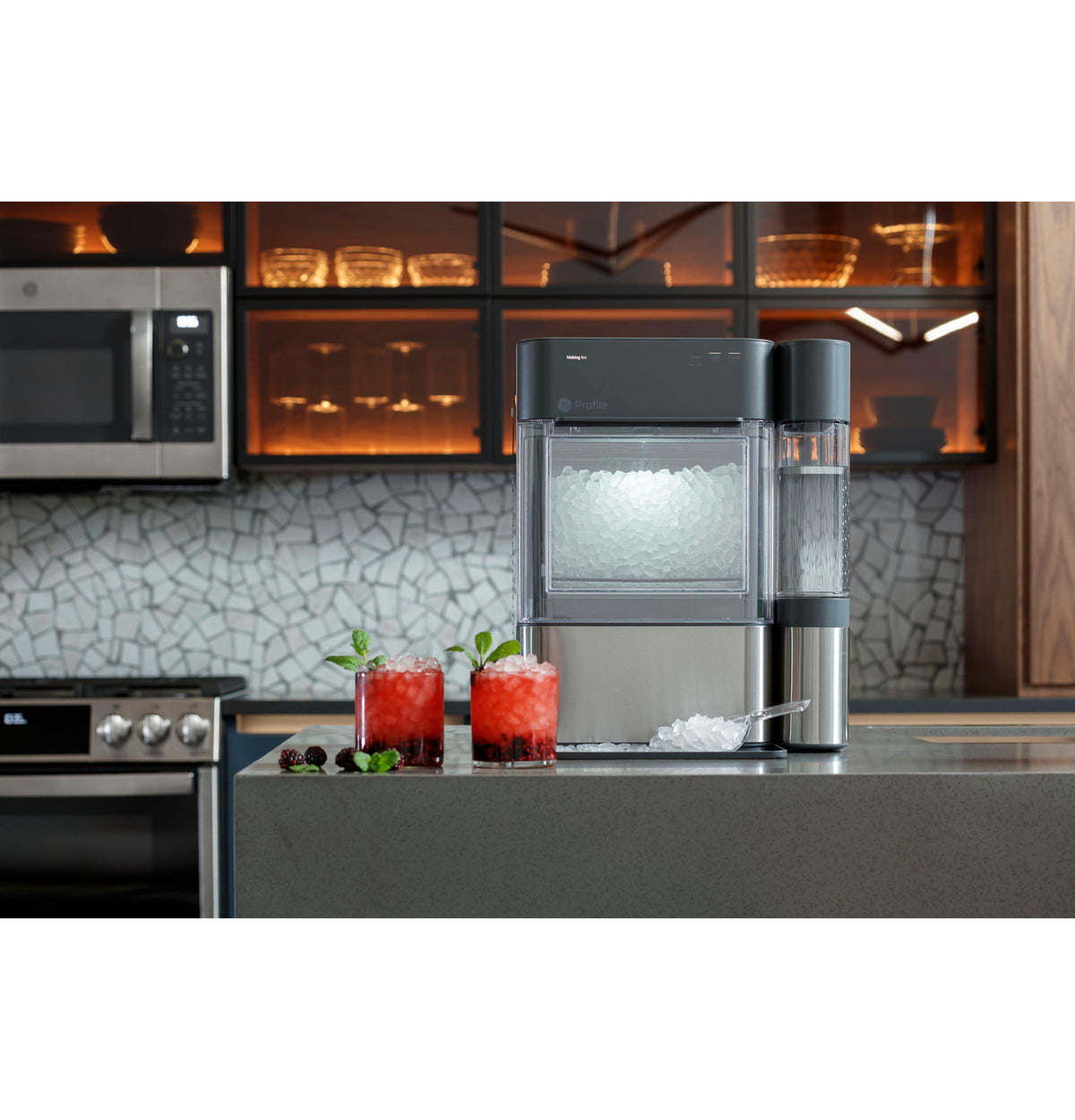 GE Profile™ 1.7 Cu. Ft. Convection Over-the-Range Microwave Oven
