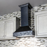 ZLINE 30" Wooden Wall Mount Range Hood in Antigua - Includes Remote Motor