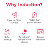 30" Front Control Induction Range with Total Convection