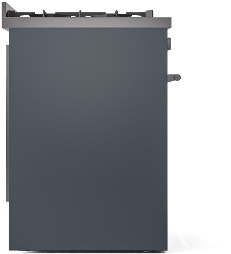 Professional Plus II 30 Inch Dual Fuel Liquid Propane Freestanding Range in Blue Grey with Trim