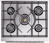 Professional Plus II 30 Inch Dual Fuel Liquid Propane Freestanding Range in Blue Grey with Trim