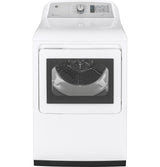 GE® 7.4 cu. ft. Capacity Smart aluminized alloy drum Gas Dryer with HE Sensor Dry