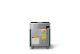 30"W. Dual Fuel Range (Finish: Ivy, Trim: Polished Chrome, Fuel: Natural Gas)