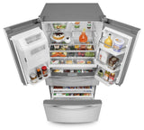 36-inch Wide 4-Door Refrigerator with More Flexible Storage