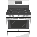 GE® 30" Free-Standing Gas Range