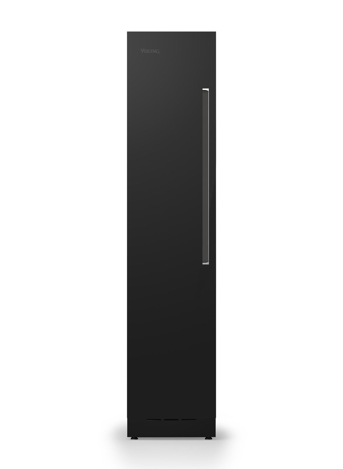 18" W. Integrated Column Door Panel - RVL Black Glass Left Hinge