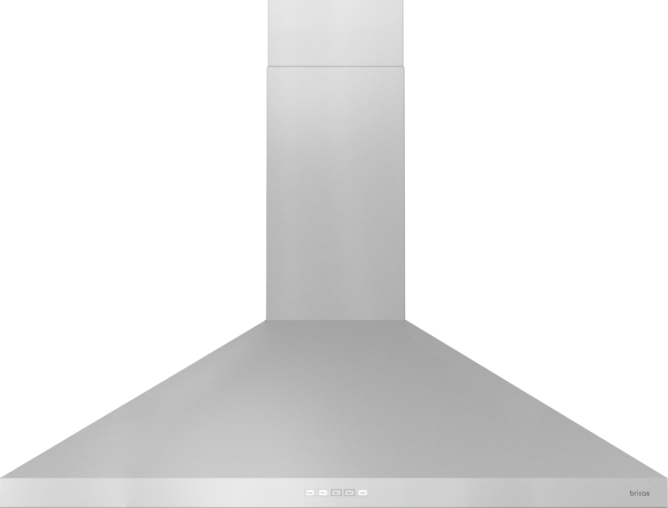 Brisas Traditional Pyramid Wall, 36" SS, ACT, LED
