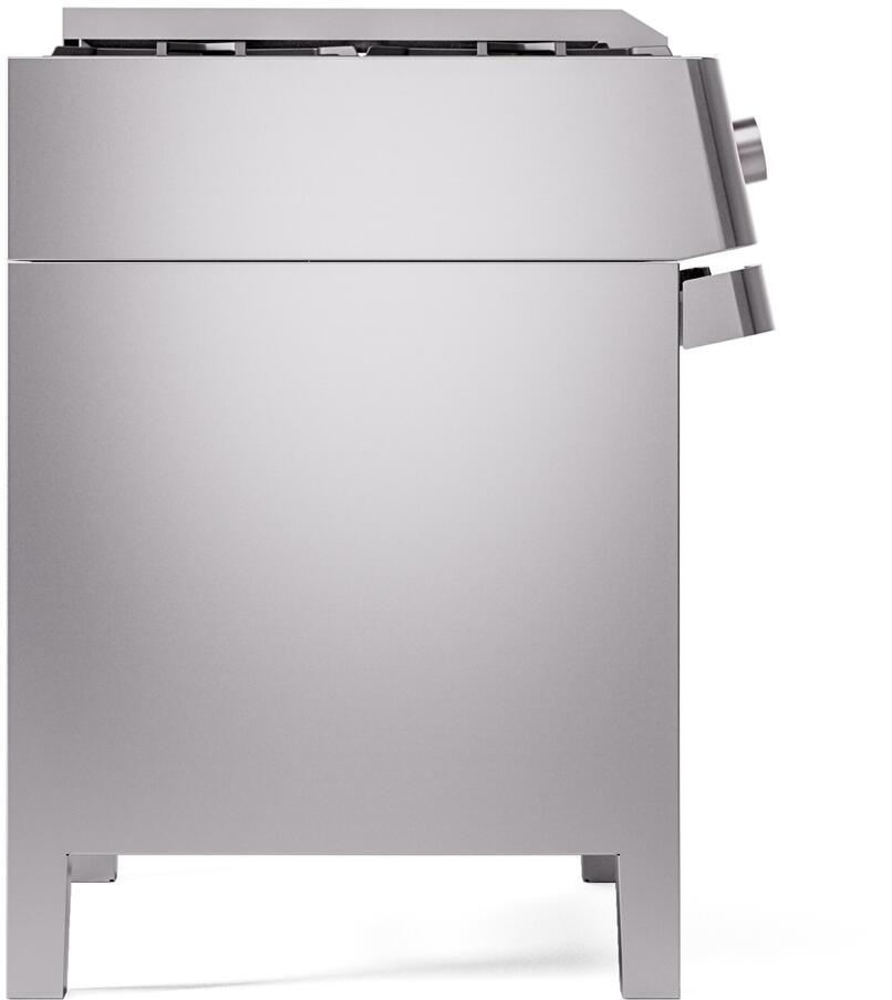 Panoramagic 36 Inch Dual Fuel Natural Gas Freestanding Range in Stainless Steel with Trim